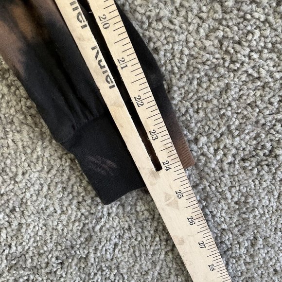 Empyre unisex black and brown tie Dye long sleeve shirt Damage Done Skull - Picture 8 of 10